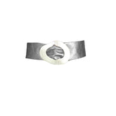 Miya - Cintura in Pelle Laminata con Fibbia Ovale